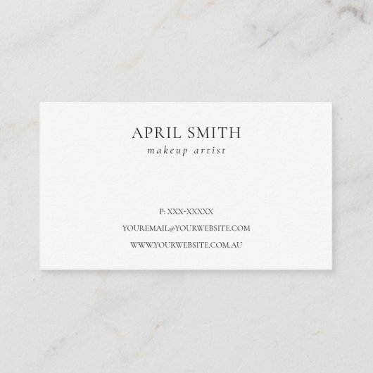 エレガントグリッターグリーンピンクアクアシャイニーアポイントメント 名刺 (裏面)