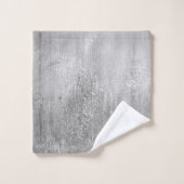 エレガントグリッターシルバーとブラック バスタオルセット (ウォッシュタオル)