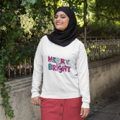 エレガントグリッタースメリークリスマおもしろいス スウェットシャツ