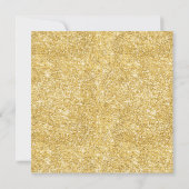 エレガントグリッターツリーレッドクリスマスパーティー 招待状 (裏面)