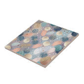 エレガントグリッタードットとブラシストローク抽象芸術 タイル (側面)