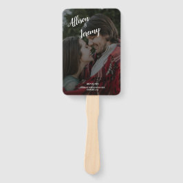 エレガントグリッターバラ金ゴールドフォト結婚式 プログラム ハンドファン