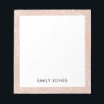 エレガントグリッターバラ金ゴールド ノートパッド<br><div class="desc">エレガントグリッターバラ金ゴールドメモ帳</div>