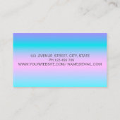 エレガントグリッターフェイクがホログラフィグラデーションー 名刺 (裏面)