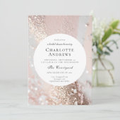 エレガントグリッターブライダルシャワー 招待状 (スタンド正面)