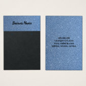 エレガントグリッターブルースカイディスプレイカード (正面&裏面)