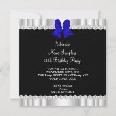 エレガントグリッターブ王室のルーグラマーハイヒール 招待状 (裏面)