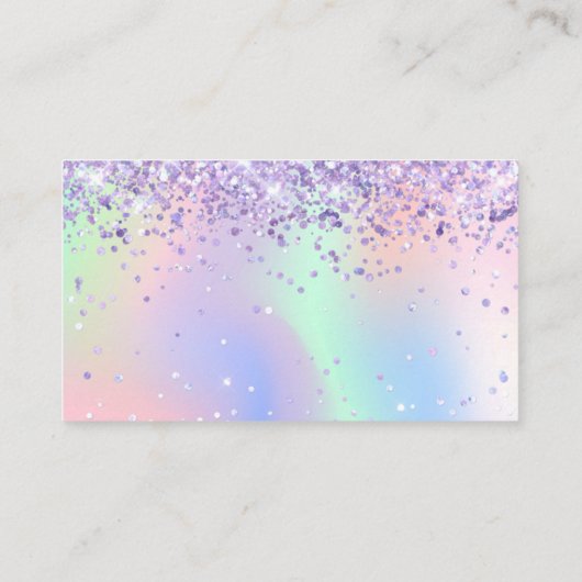 エレガントグリッターホロが元気を祈る結婚の エンクロージャーカード (裏面)