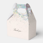 エレガントグリッターモダンブライダルシャワージェシェンクシャ フェイバーボックス (裏面サイド)