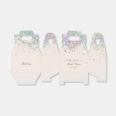 エレガントグリッターモダンブライダルシャワージェシェンクシャ フェイバーボックス (折り畳みなし)