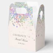 エレガントグリッターモダンブライダルシャワージェシェンクシャ フェイバーボックス (オープン)