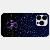 エレガントグリッターモノグラムの名 Case-Mate iPhoneケース (裏面 (横))