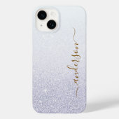 エレガントグリッターモノグラムの名 Case-Mate iPhoneケース (裏面)