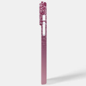 エレガントグリッターモノグラムの名 Case-Mate iPhoneケース (裏面 / 左)