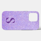 エレガントグリッターモノグラムの名 Case-Mate iPhoneケース (裏面 (横))