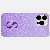 エレガントグリッターモノグラムの名 Case-Mate iPhoneケース (裏面 (横))