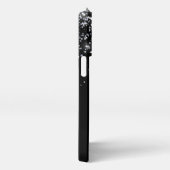 エレガントグリッターモノグラムの名 iPhoneケース (右側面)