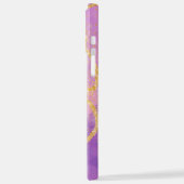 エレガントグリッターモノグラムの名 iPhoneケース (左側面)