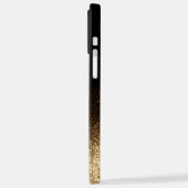 エレガントグリッターモノグラムの名 iPhoneケース (左側面)