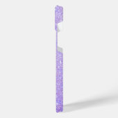 エレガントグリッターモノグラムの名 iPhoneケース (左側面)