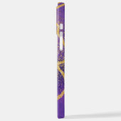 エレガントグリッターモノグラムの名 iPhoneケース (左側面)