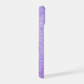 エレガントグリッターモノグラムの名 iPhone 15ケース (右側面)