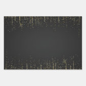 エレガントグリッターラッピング紙フラットシートセット3 ラッピングペーパーシート (正面3)