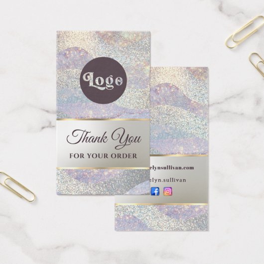 エレガントグリッター水カラー波パッケージ挿入 (オフィス)