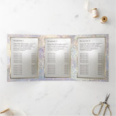 エレガントグリッター水彩三折パンフレット 三つ折りカード (内部)