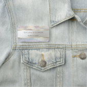 エレガントグリッター水彩波名タグ 名札 (インサイチュ)