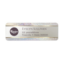 エレガントグリッター水彩波差出人住所