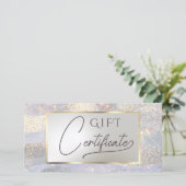 エレガントグリッター水彩波贈与証 (スタンド正面)