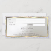 エレガントグリッター水彩波贈与証 (裏面)