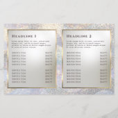 エレガントグリッター水彩画波二折パンフレット (裏面)