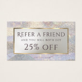 エレガントグリッター水色波紹介カード (正面)