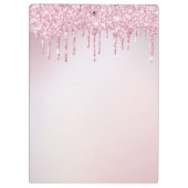 エレガントグリッター点滴トレンディー  クリップボード (裏面)