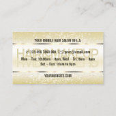 エレガントグリッター製品ラベルライト金ゴールドアイボリー 名刺 (裏面)