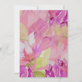 エレガントグリッター金ゴールド書道誕生日 招待状 (裏面)