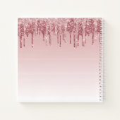 エレガントグリッター60thバースデーパーティーゲストブック ノートブック (裏面)