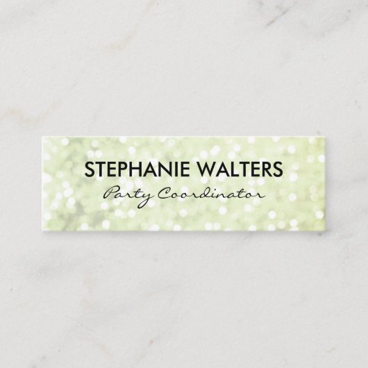 エレガントグリッター スキニー名刺 (正面)