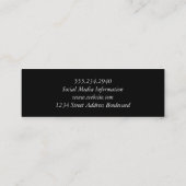 エレガントグリッター スキニー名刺 (裏面)