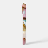 エレガントグリッター(ピンク、ブルー、金ゴールド、シルバー) iPhone 15ケース (左側面)