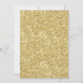 エレガントグリッター |フォーティ&ファブラス誕生日 招待状 (裏面)