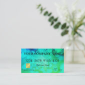 エレガントグリッター《写真》ぼけ味クレジットカード 名刺 (スタンド正面)