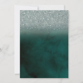 エレガントグリッター《写真》ぼけ味グ結婚リーン 招待状 (裏面)