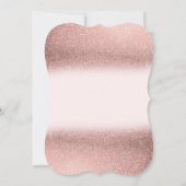 エレガントグリッター《写真》ぼけ味ブライダルシャワー 招待状 (裏面)