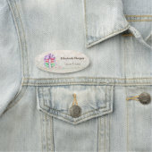 エレガントグリッター《写真》ぼけ味マカロン 名札 (インサイチュ)