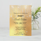 エレガントグリッターSweet sixteen 招待状 (スタンド正面)