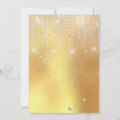 エレガントグリッターSweet sixteen 招待状 (裏面)