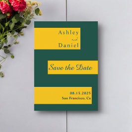 エレガントグリミニマルンと金ゴールドモダンシック結婚ズ セーブザデート